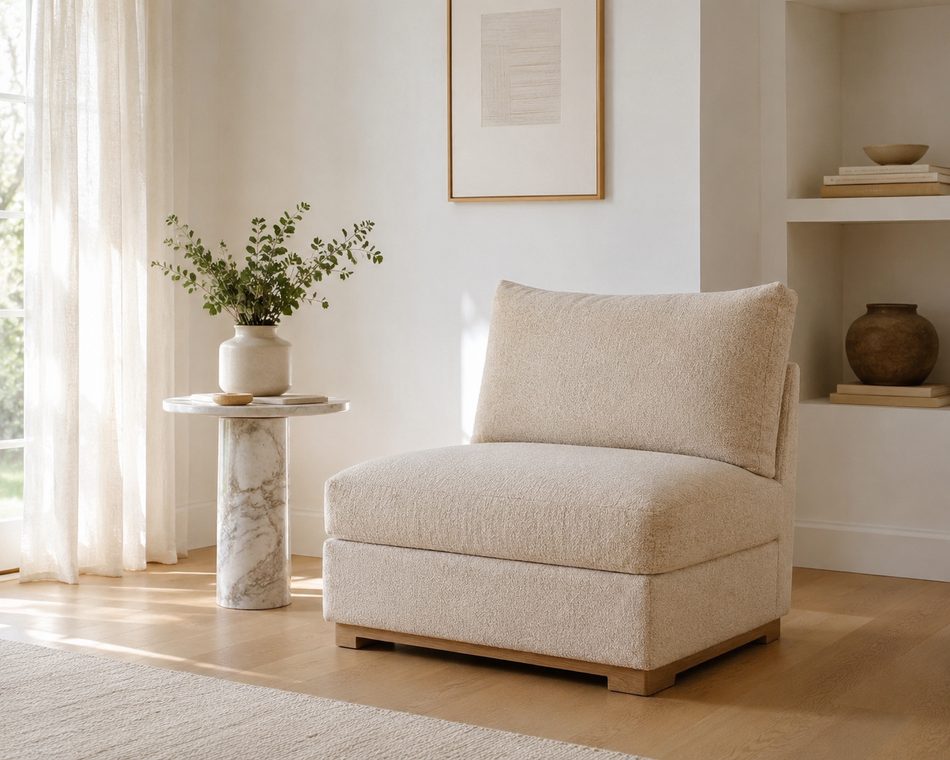 Armless Accent Chair